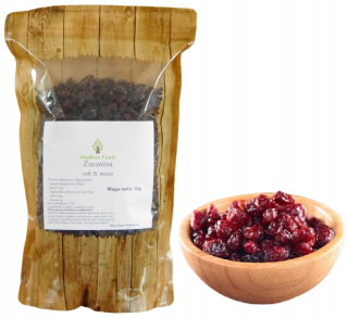 Sušené ovocie - CRANBERRY SOFT & MOIST natur cut 1kg (1000g)