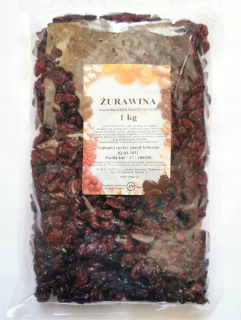 Sušené ovocie - Branberry sušené 1 kg prirodzenej kvality z Kanady