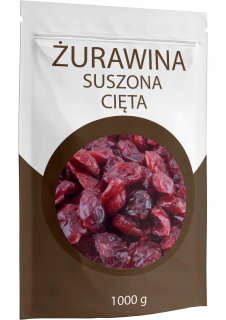 Sušené ovocie - Sušené brusnice 1000G bez konzervačných látok 1KG Chémia