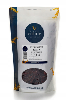 Sušené ovocie - CRANBERY Sušené rez - 1 kg bez konzervačných látok