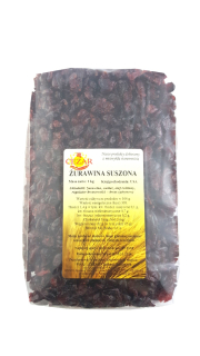 Sušené ovocie - Cranberry Sušené rezané 1 kg rezané brusnice ovocie