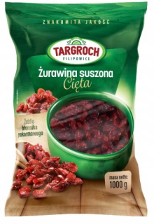 Sušené ovocie - Crantry Sušené Cut 1000 g Targroš