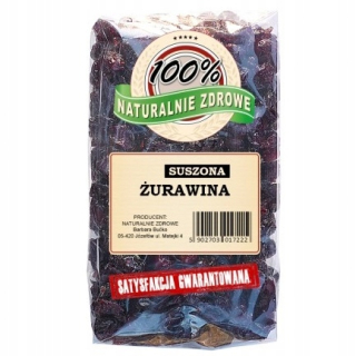 Sušené ovocie - Brusnice sušené prirodzene zdravé 1kg