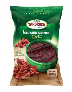 Sušené ovocie - Brusnica, sušená, nakrájaná na 1 kg