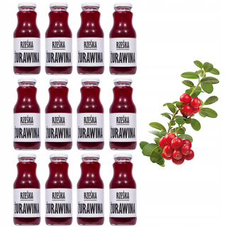 Brusnice 100% ovocie bez cukru 12x250ml