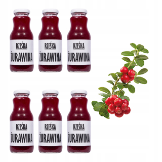 CRANBERRY lisované 100% ovocie bez cukru 6x250ml