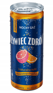 ŻYWIEC vodný plyn pomaranč a grapefruit 330mlx12ks