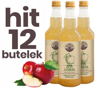 Živý ocot s jablkami Treasures Gai 12 Fľaše 0,5 l.