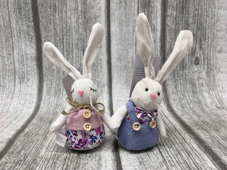 Veľkonočná dekorácia - Veľkonočná figurína zajac 20 cm