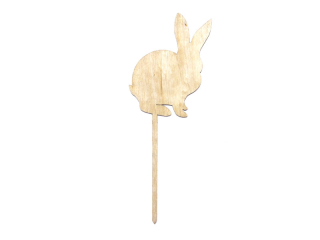 Veľkonočná dekorácia - Zając v Piku Bunny Stick Rabbit DeCoupage