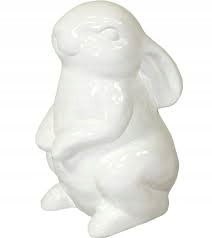 Veľkonočná dekorácia - Veľkonočná figúrka keramika Zając 22 cm