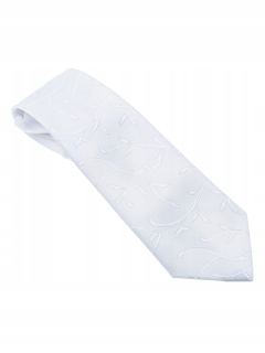Prvé sväté prijímanie - Jacquard White Boys kravata biela