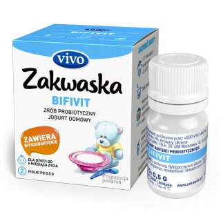 Zakwaska BIFIVIT - Živý kult .akt. Jog. 1 balenie (2 ks)