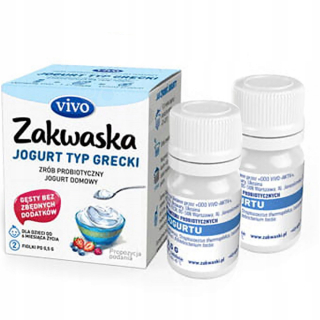 Povrch vivo jogurt gréckej kultúry baktérie 2 ks