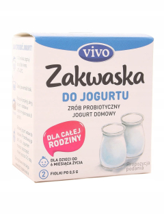 Kysnuté cesto na jogurtové živé kultúry baktérií Vivo 2x0