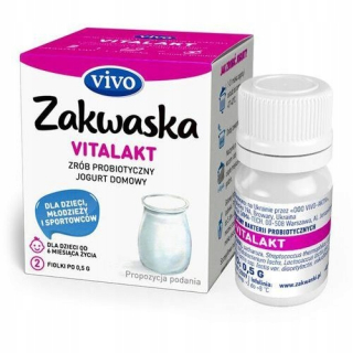 Jogurt kyslý luxus VitaLact 2 fľaštičky 0,5 g-vivo