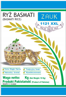 Ryža Zauk Basmati 20 kg