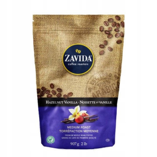 Zrnková káva - Zavida Hazelnut Vanilla 907 g - kávové zrná