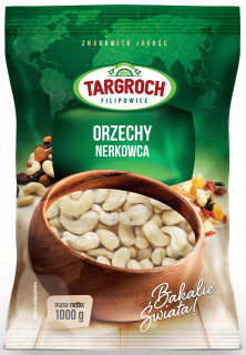 Orechy - Zdravé celé kešu orechy 1 000 g 1 kg Targroch