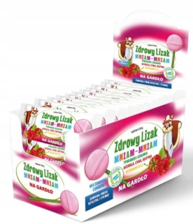 Zdravá lízanka YUM-YUM NA HRDLE BEZ CUKRU 40ks