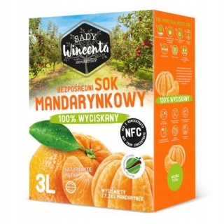 Zdravý džús100% Mandarin 3L Prírodné lisované