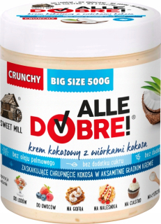 Zdravý kokosový krém s hoblinami AlleDobre! 500 g