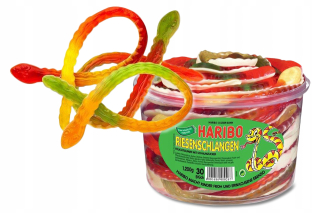 Haribo želé dlhé hady Anaconda Boa 30 ks.