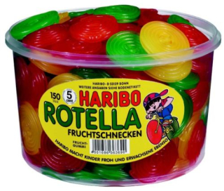 Haribo Rotella Snail 150sz ovocie ovocie