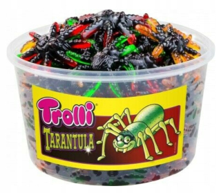 Želé fazuľa Trolls Spiders Tarantule 75 kusov HALLOWEEN