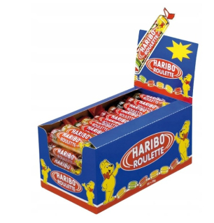 Haribo Roulette Fruit Gells 25 g X50PC