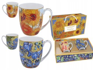 Sada 2 hrnčeky 380ml van Gogh Sunflowers and Irises