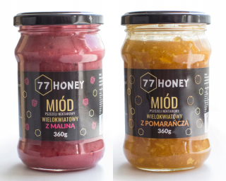 Sada 2 Honey 360g - Raspberry a Orange
