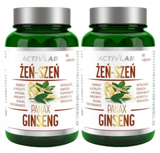 Súprava 2x ActivLab Ginseng 60 CAPS koncentrácie