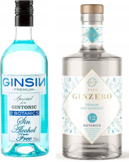 Sada 2x bylinné gin 12 botanické ginzero 0.7l 0%