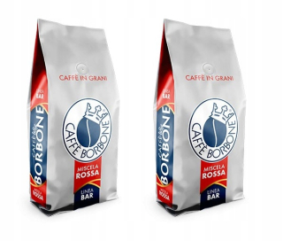 Zrnková káva -  Sada 2x Borbone Rossa 1kg Coffee Bean Coure