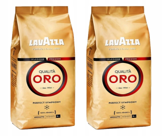 Zrnková káva -  Sada 2 kávových zŕn Lavazza Qualita Oro 1 kg