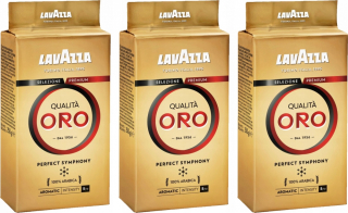 Káva mletá - Nastaviť 3x Lavazza Quality Oro 250g