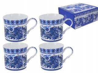 Sada 4 šálky India Blue Heritage 360ml