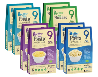 Sada 4 typy cestovín Konjac Bio 8 x 385g