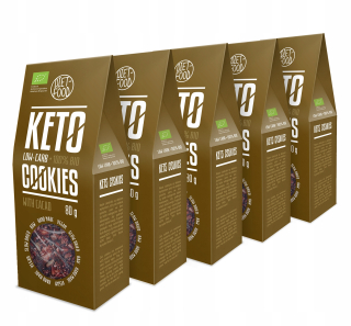 Sada 5x Keto cookies s kakaom-snack
