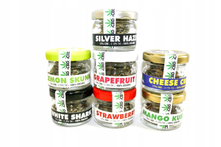 CBD - Sada 7x 1 g sa sušia konope CBD - 7 druhov - 10% -13%