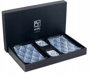 Sada keramiky pre Sushi Blue Wave pre 2 osoby