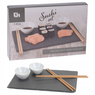 Japonska kuchyňa - Nastavený pre servírovanie sushi 7 prvkov