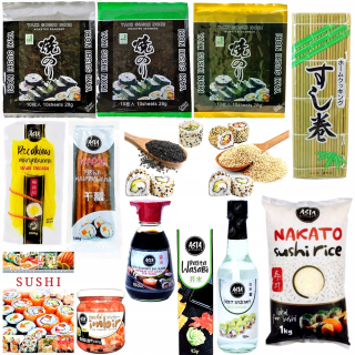Japonska kuchyňa - Sushi Set 14 Premium Products s knihou
