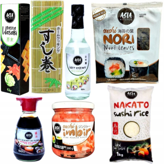 Japonska kuchyňa - Sushi sada na začiatok 7 produktov s veľkosťou S