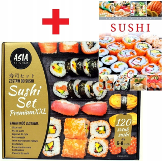 Sada pre Sushi Premium XXL 120 Valce + Kniha