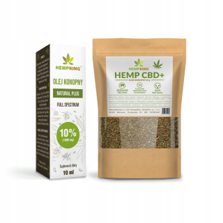 CBD - Set: CBD OIL 10% + Hemp CBD 40g