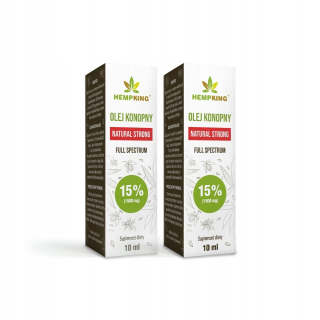 CBD - Premium Set: 2x CBD Oil 15% 10ml, certifikát