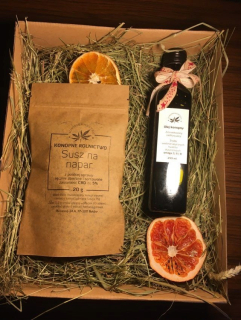 CBD - Darčeková sada konopný olej 0,25 l + Ferret CBD