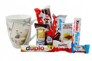 Sada sladkostí Kinder hrnček 400ml dieťaťa darček